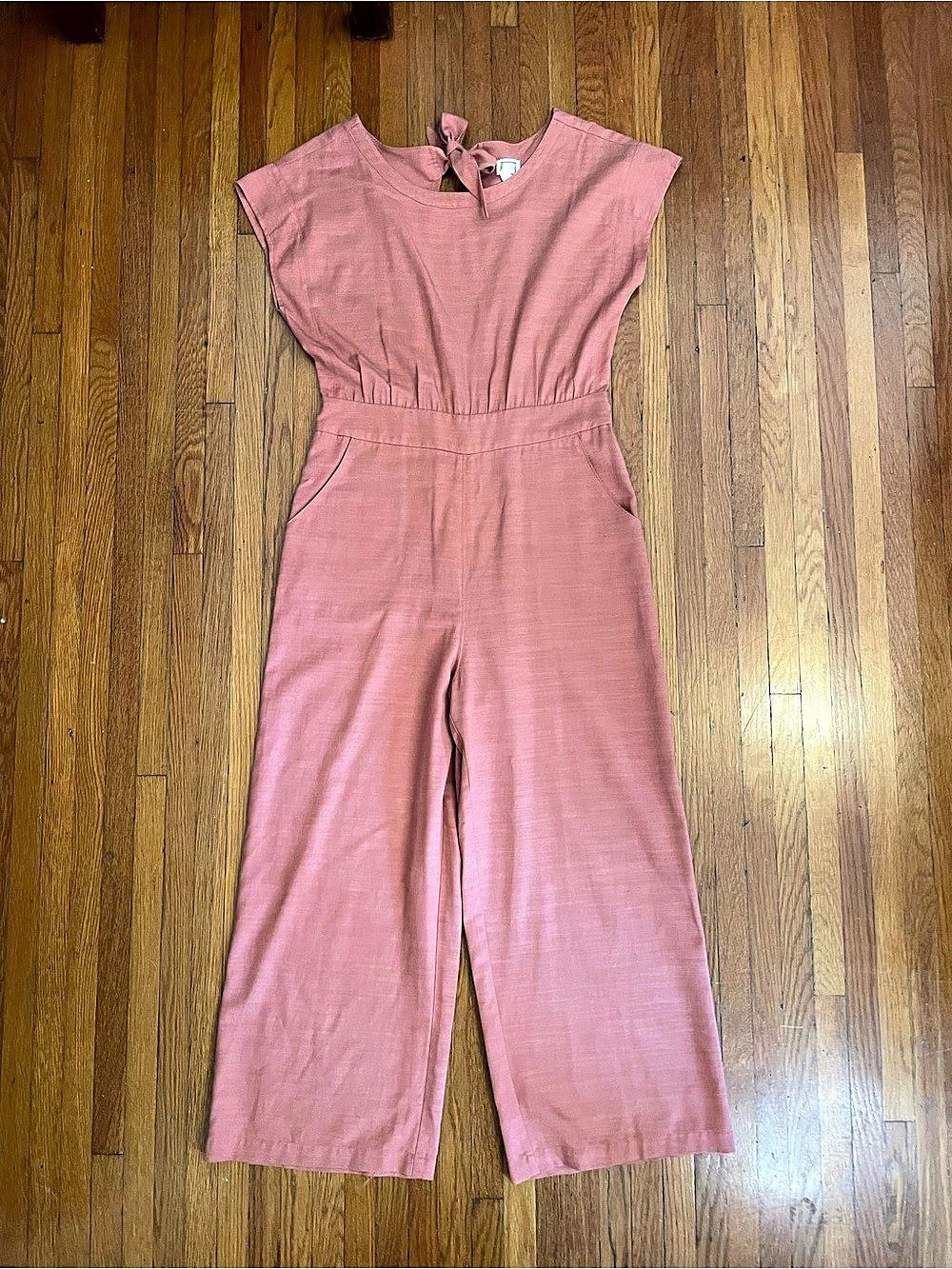 mo:Vint Dusty Rose Wide-Leg Culotte Jumpsuit | Medium
